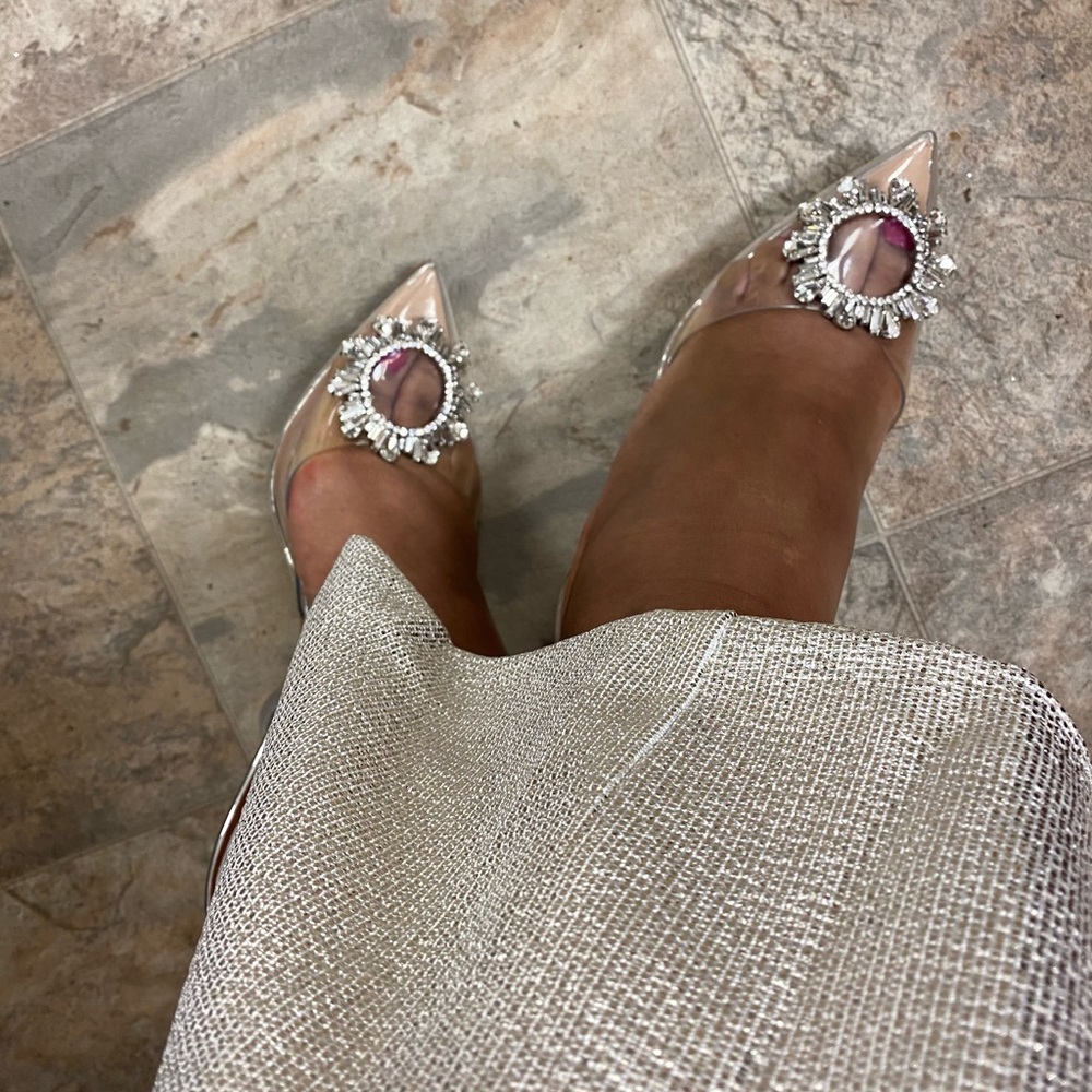 Gianni Binni Clear & Silver Crystal